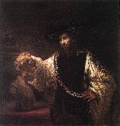 Aristotle with a Bust of Homer  jh REMBRANDT Harmenszoon van Rijn